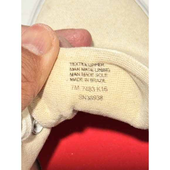 Tory Burch Womens Murray Canvas Low Shoe Size 7 Lace Up Off White Sneaker - Picture 14 of 14